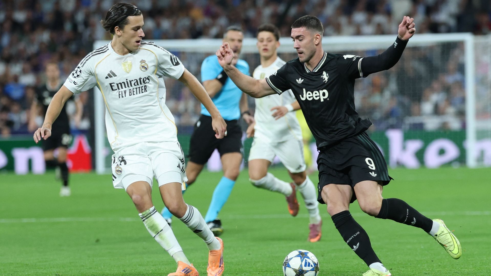 Carreras Vlahovic Real Madrid Juventus 22102025