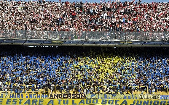 Tribuna River y Boca