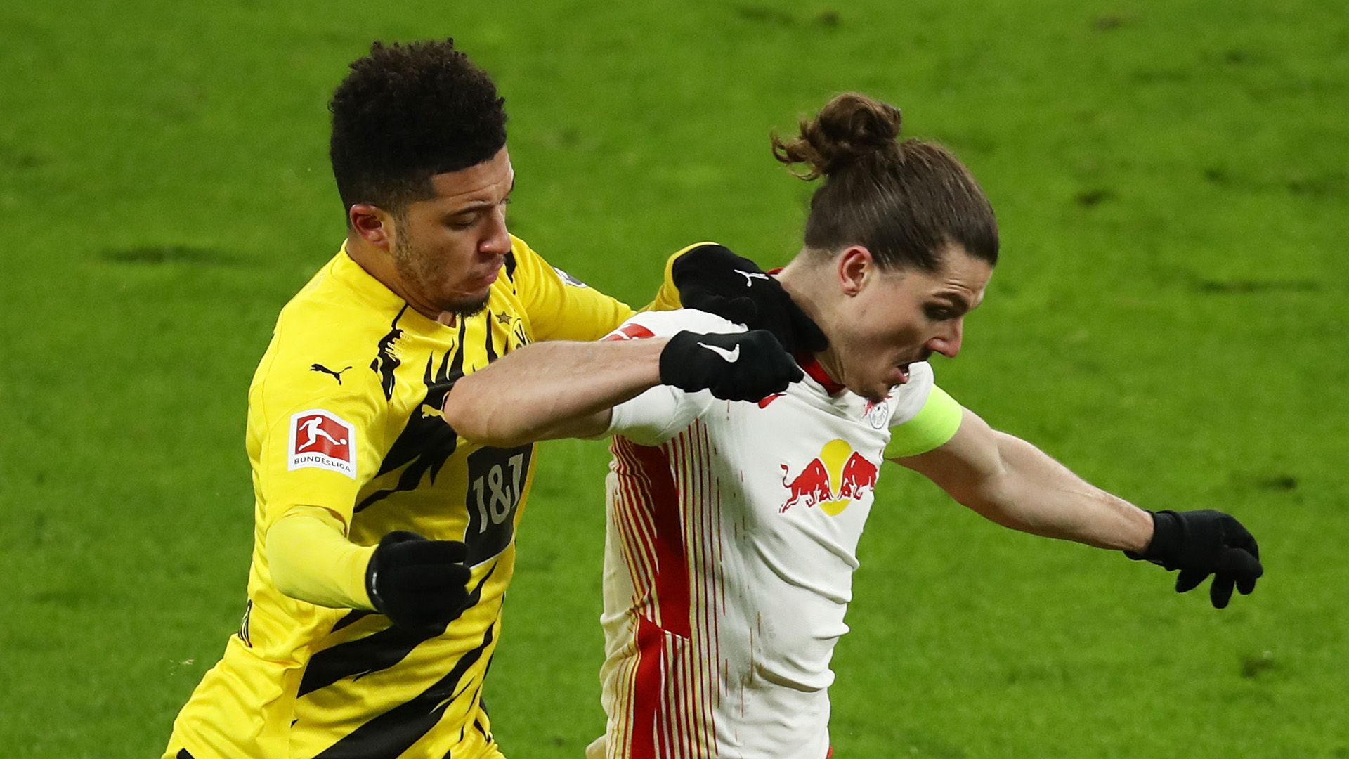 Jadon Sancho Marcel Sabitzer Dortmund RB Leipzig 2020-21