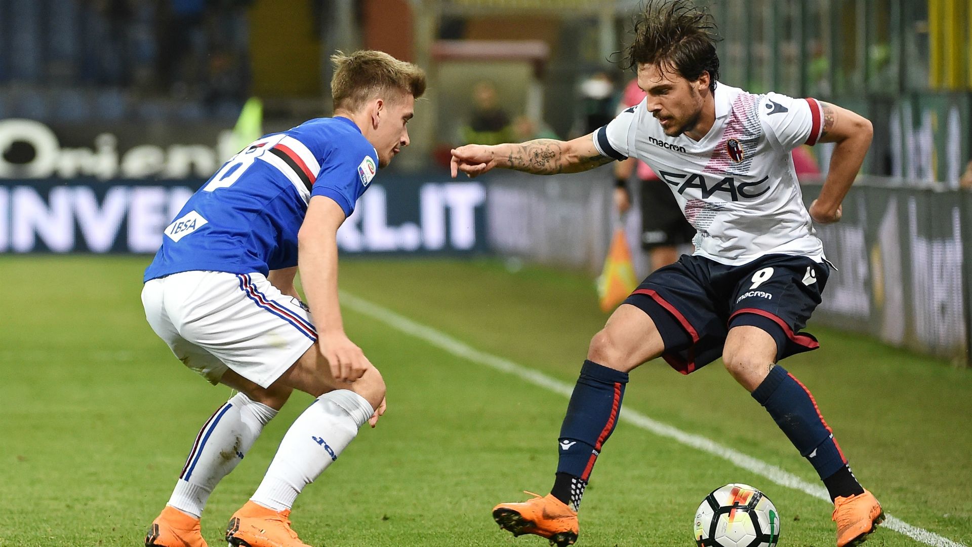 Simone Verdi Dennis Praet Sampdoria Bologna Serie A