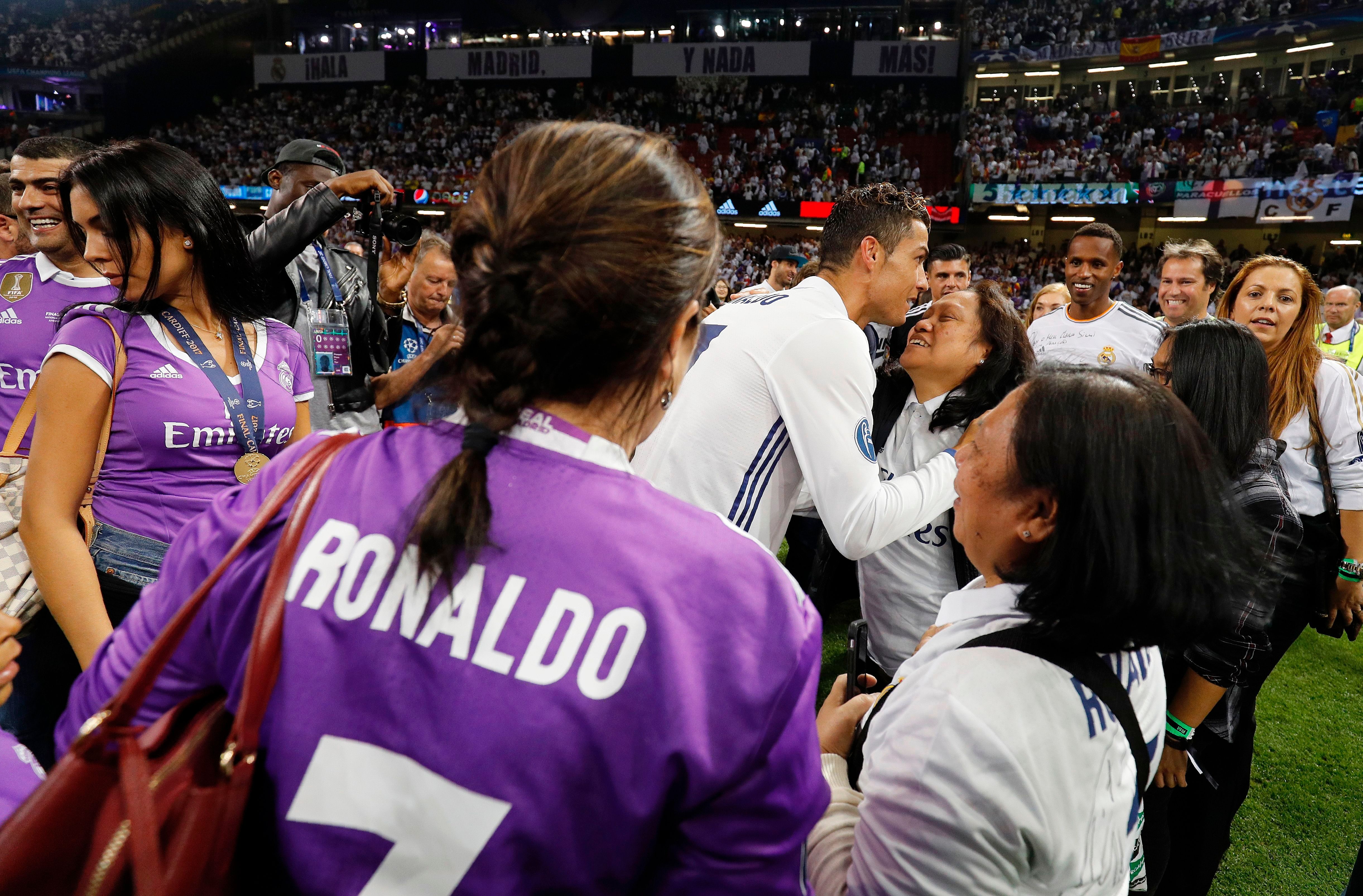 Cristiano Ronaldo and family