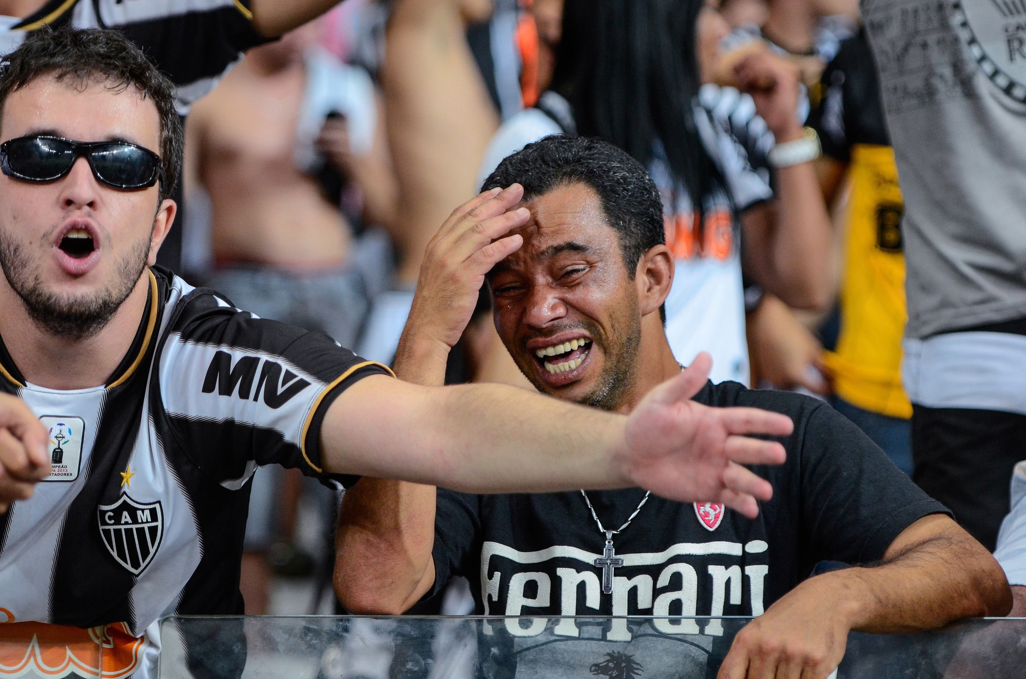 Atlético-MG torcedores tristes Mineirão