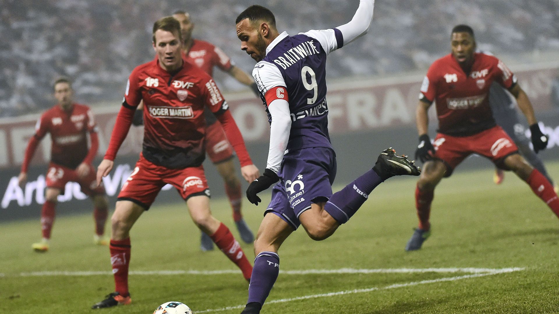 Martin Braithwaite Dijon Toulouse 12212016