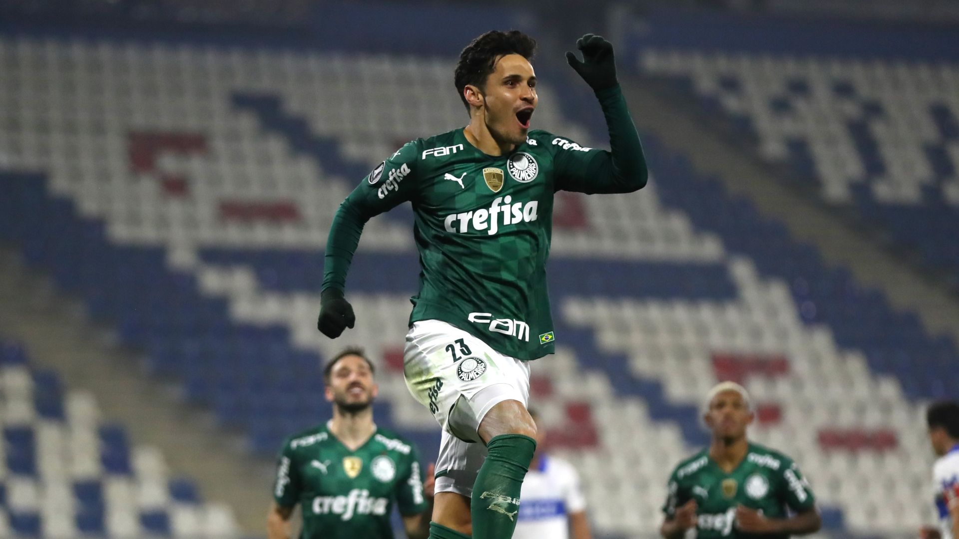 Raphael Veiga em Universidad Católica x Palmeiras, oitavas da Libertadores, 14072021