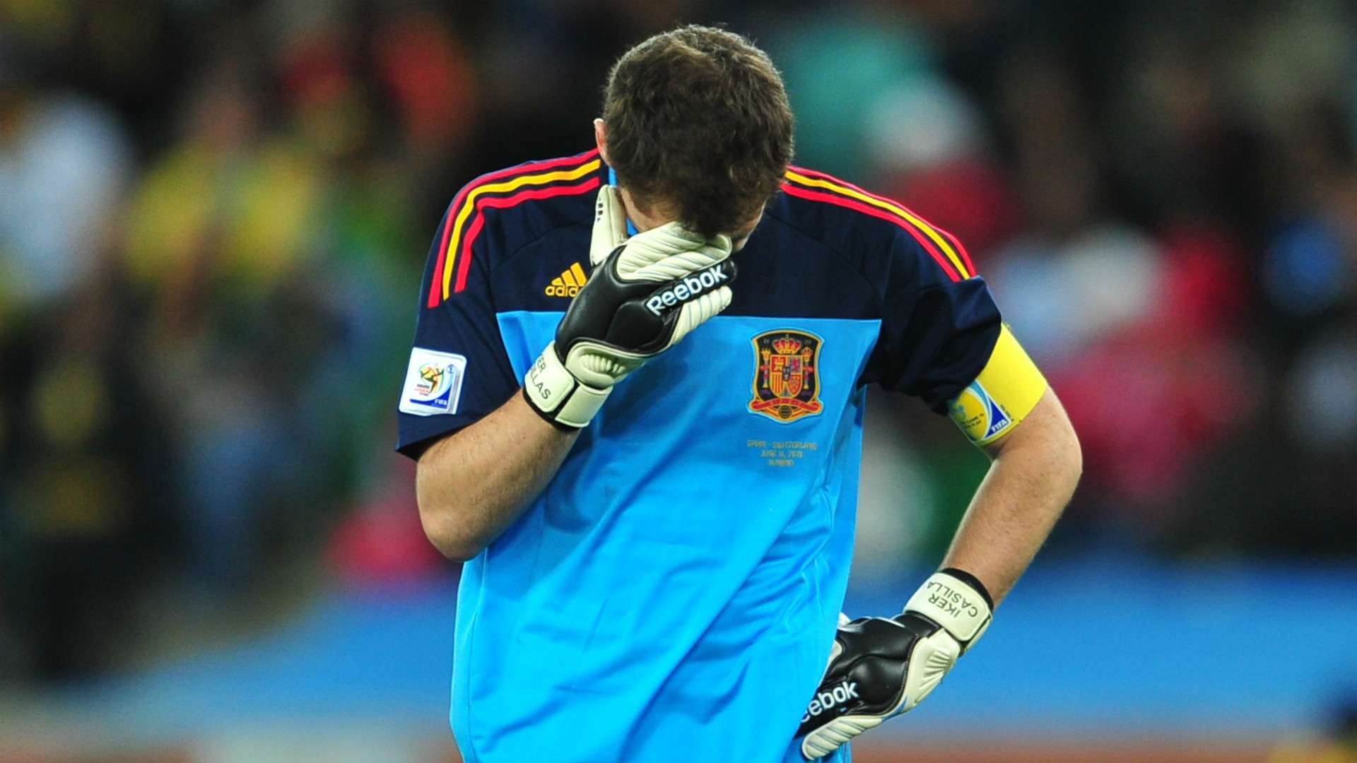 Iker Casillas Spain Switzerland WC 2010