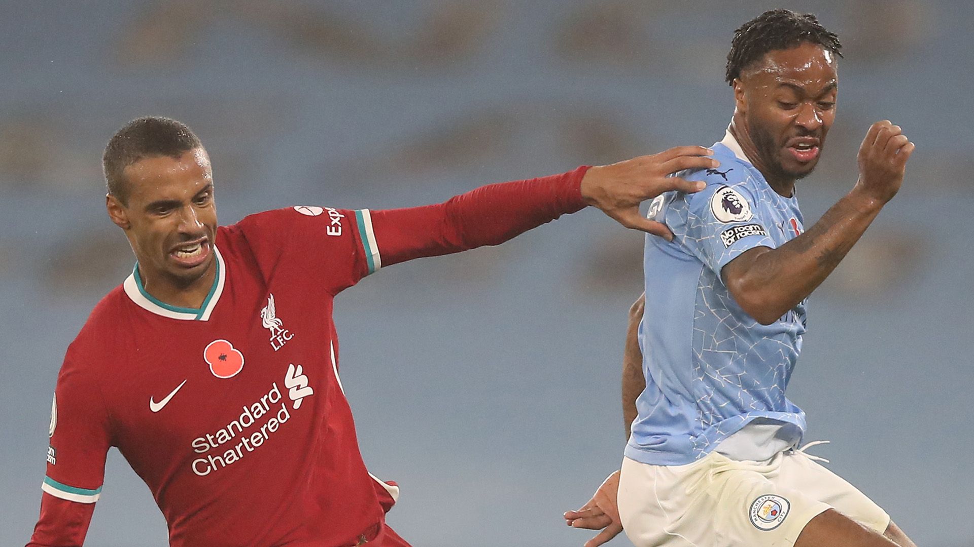 Joel Matip Raheem Sterling Liverpool Man City 2020-21