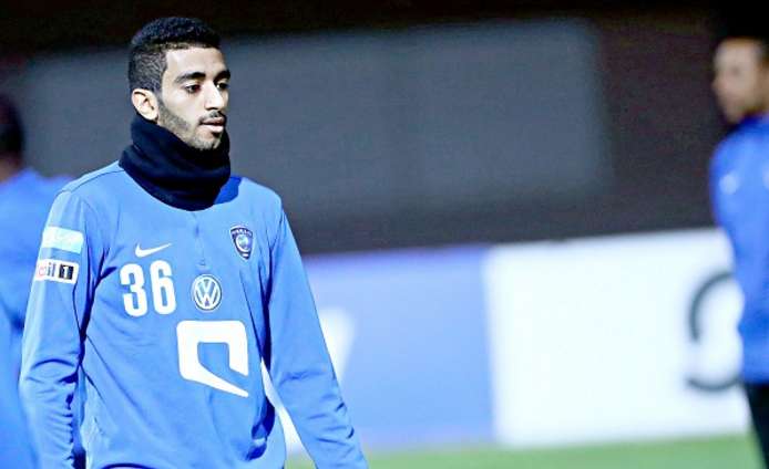مهاجم الهلال مجاهد المنيع