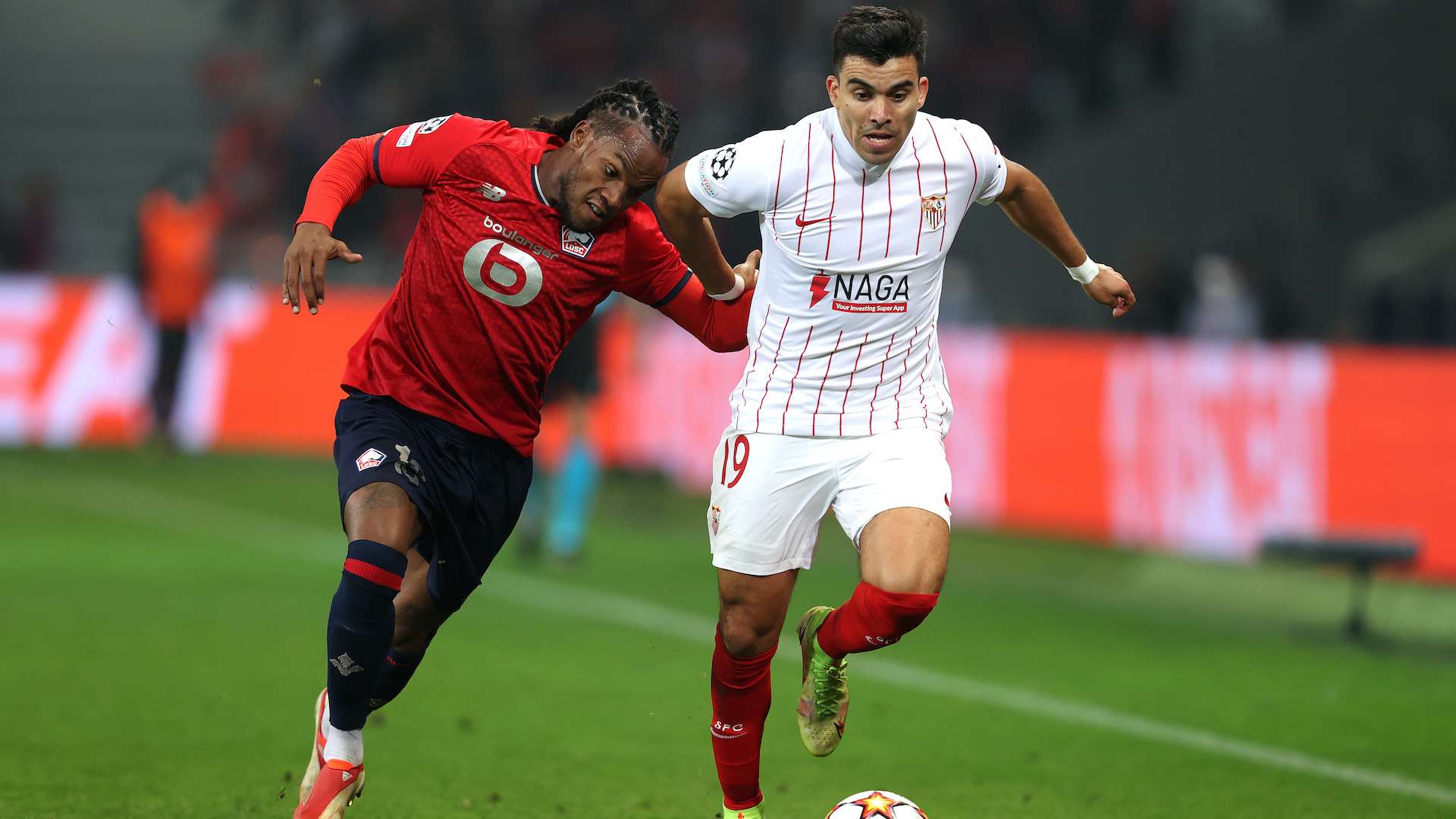 Acuña Renato Sanches Lille Sevilla Champions League