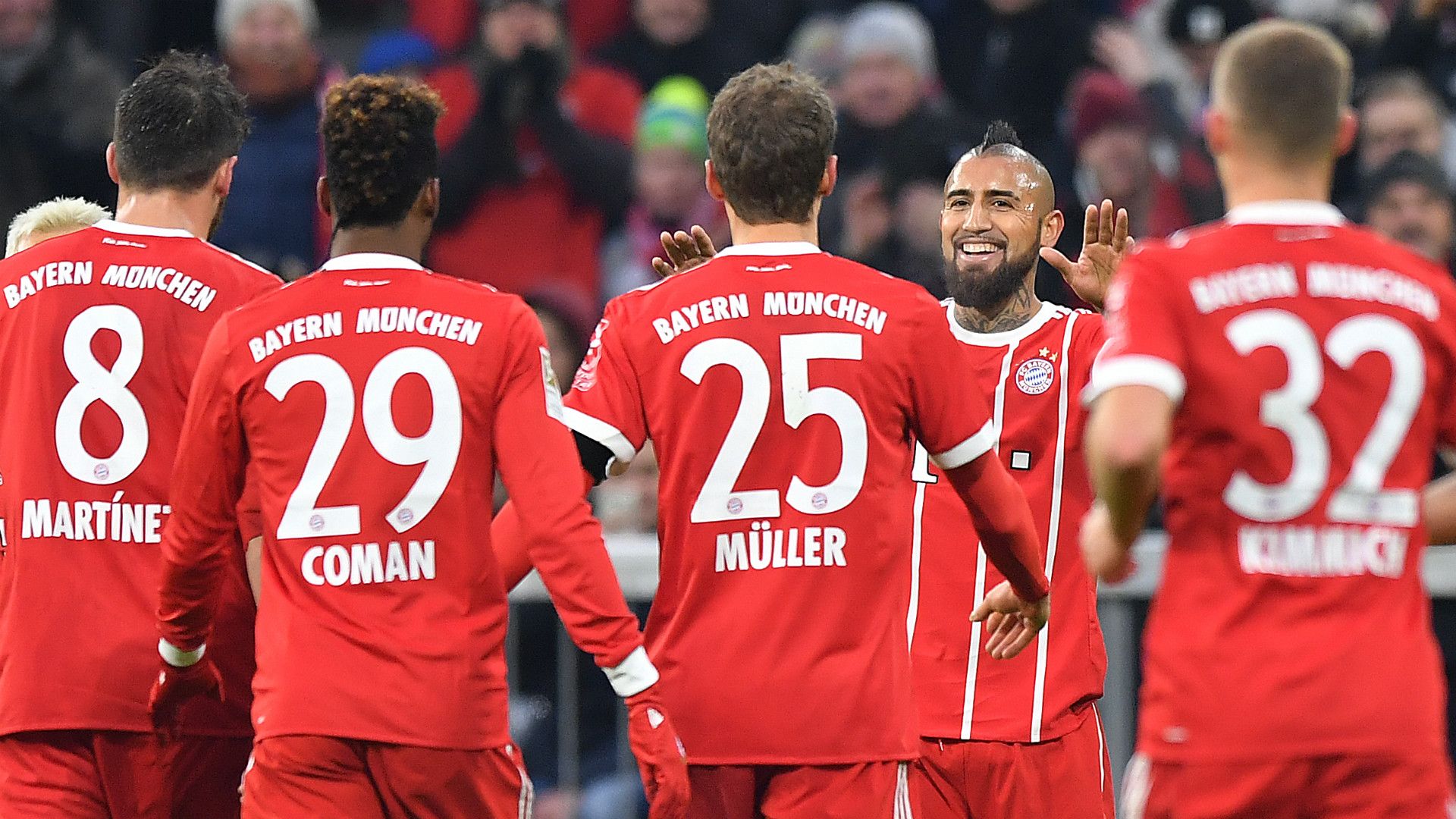 Vidal FC Bayern Hannover 96 Bundesliga 20171202