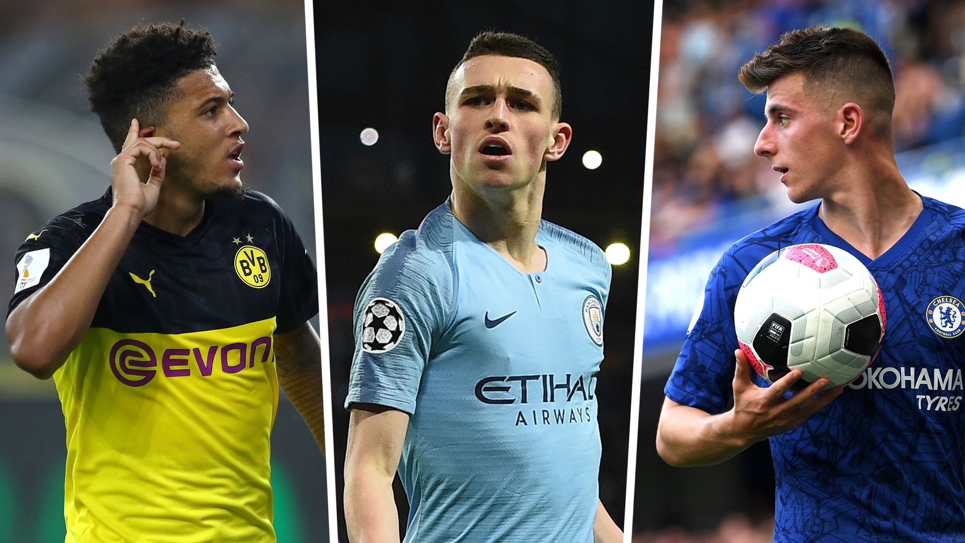 Phil Foden Jadon Sancho Mason Mount