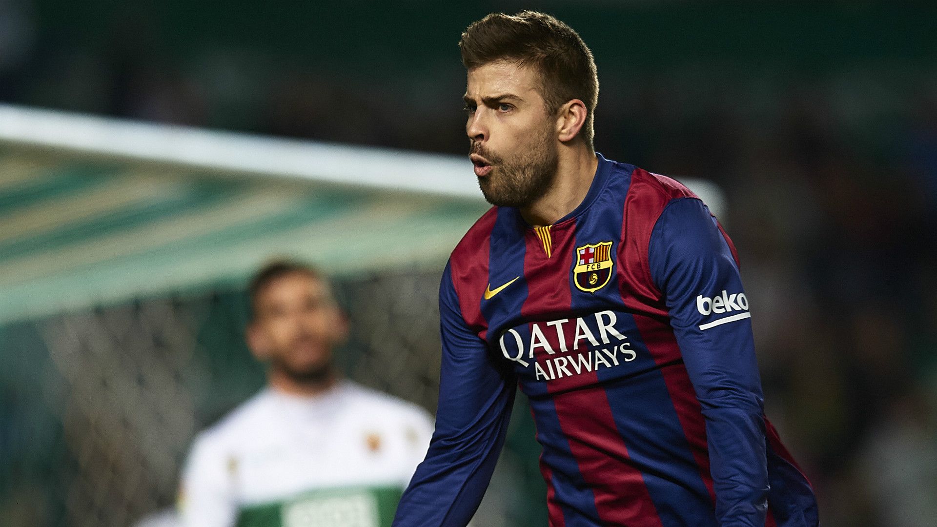Gerard Pique Elche Barcelona La Liga 01242015