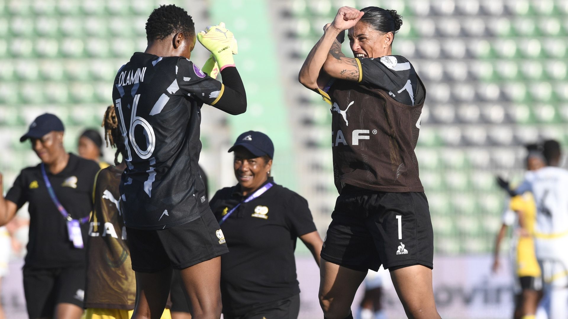 Andile Dlamini and Kaylin Swart, Banyana Banyana