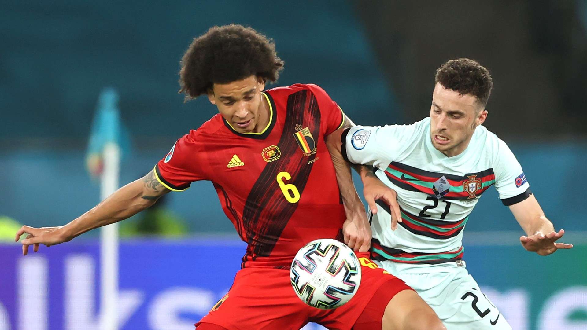 Witsel Jota Belgium Portugal Euro 2020