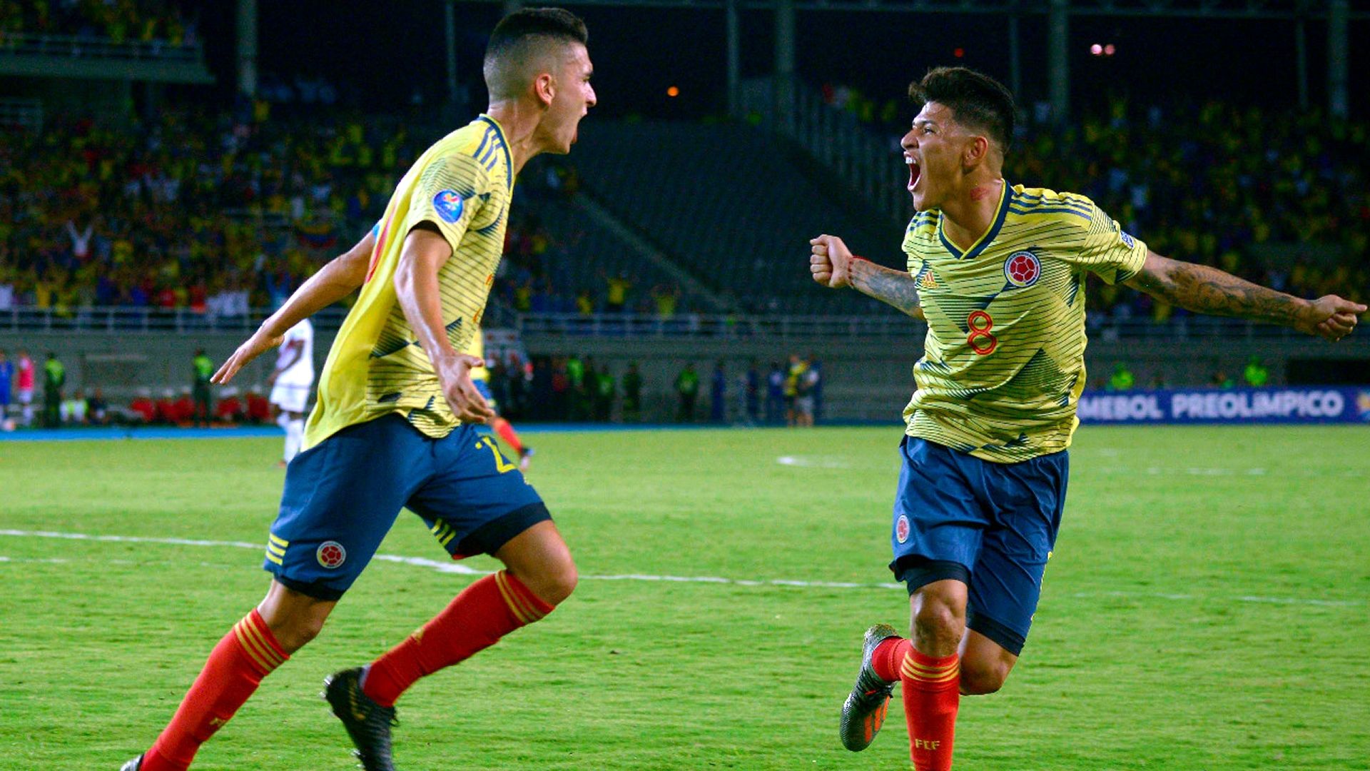 Eduard Atuesta Jorge Carrascal Colombia Venezuela Preolímpico 2020