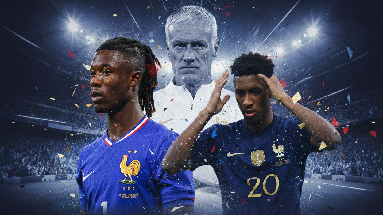 Camavinga Didier Deschamps Kingsley Coman France GOAL ONLY
