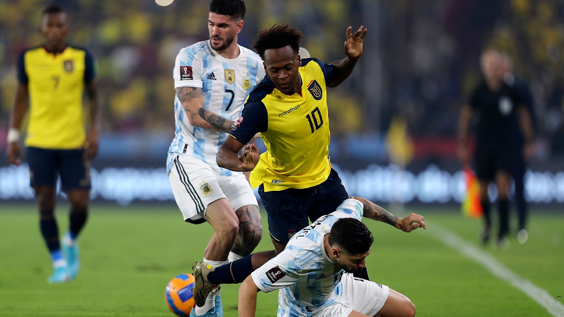 rodrigo de paul argentina ecuador eliminatorias sudamericanas 29032022