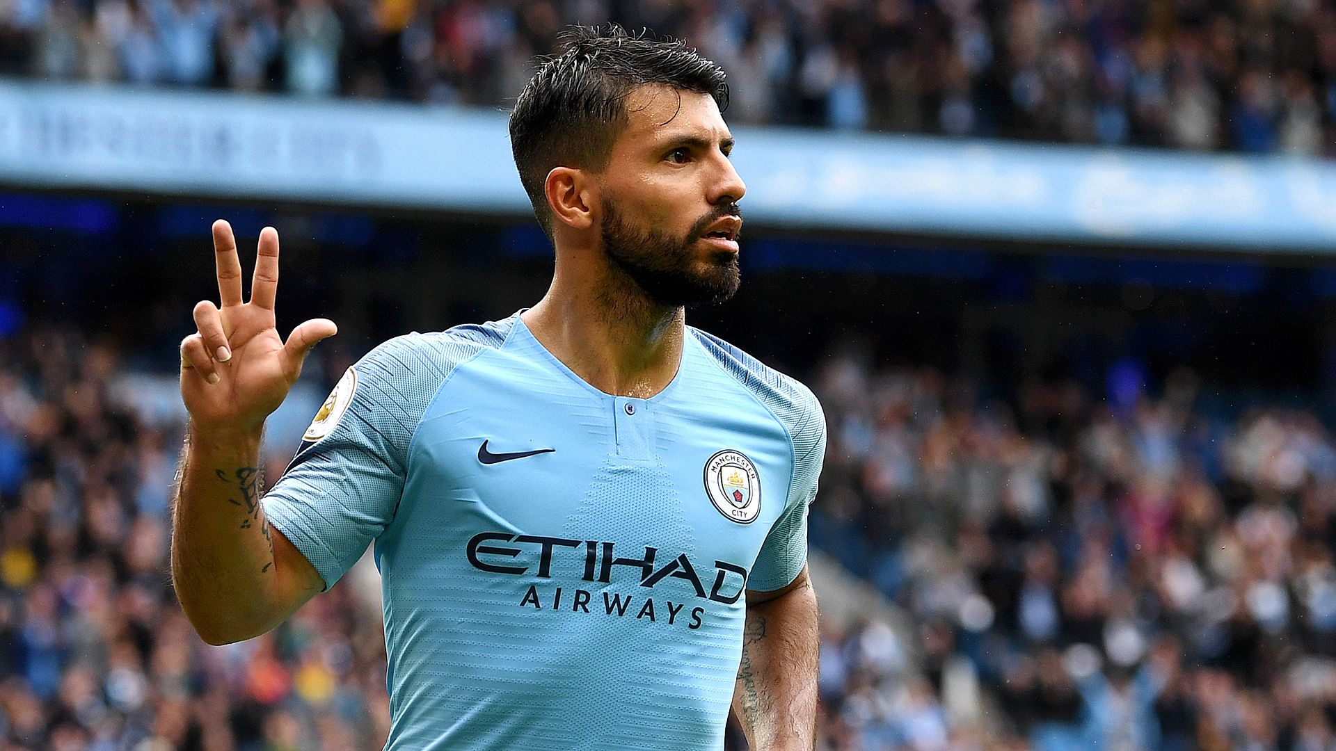 Sergio Agüero Manchester City Huddersfield Town
