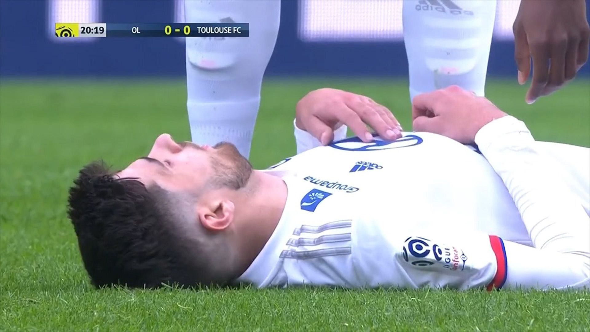 Lyon Terrier desmaio Ligue 1 26 01 2020