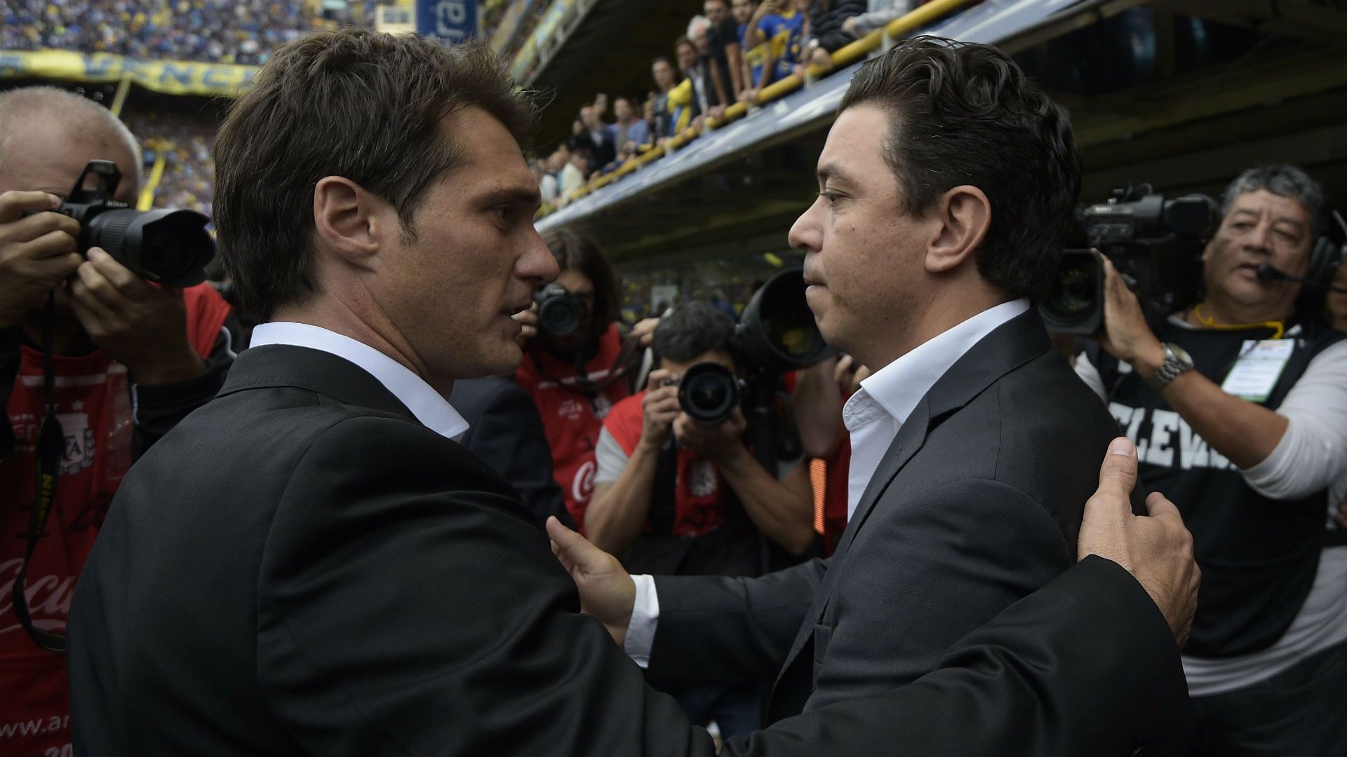 Guillermo Barros Schelotto - marcelo Gallardo / Boca – River Torneo Primera Division Superclasico 24042016