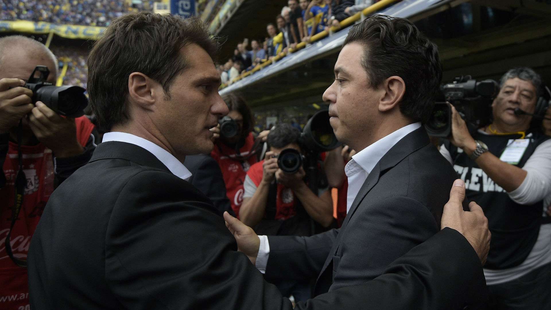 Guillermo Barros Schelotto - marcelo Gallardo / Boca – River Torneo Primera Division Superclasico 24042016