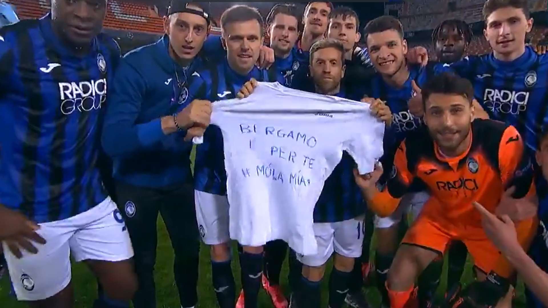 Mensaje del Atalanta