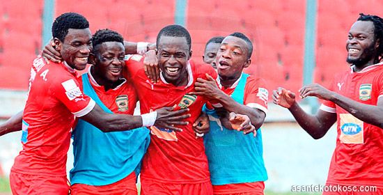 Seidu Bancey with his Kotoko team-mates