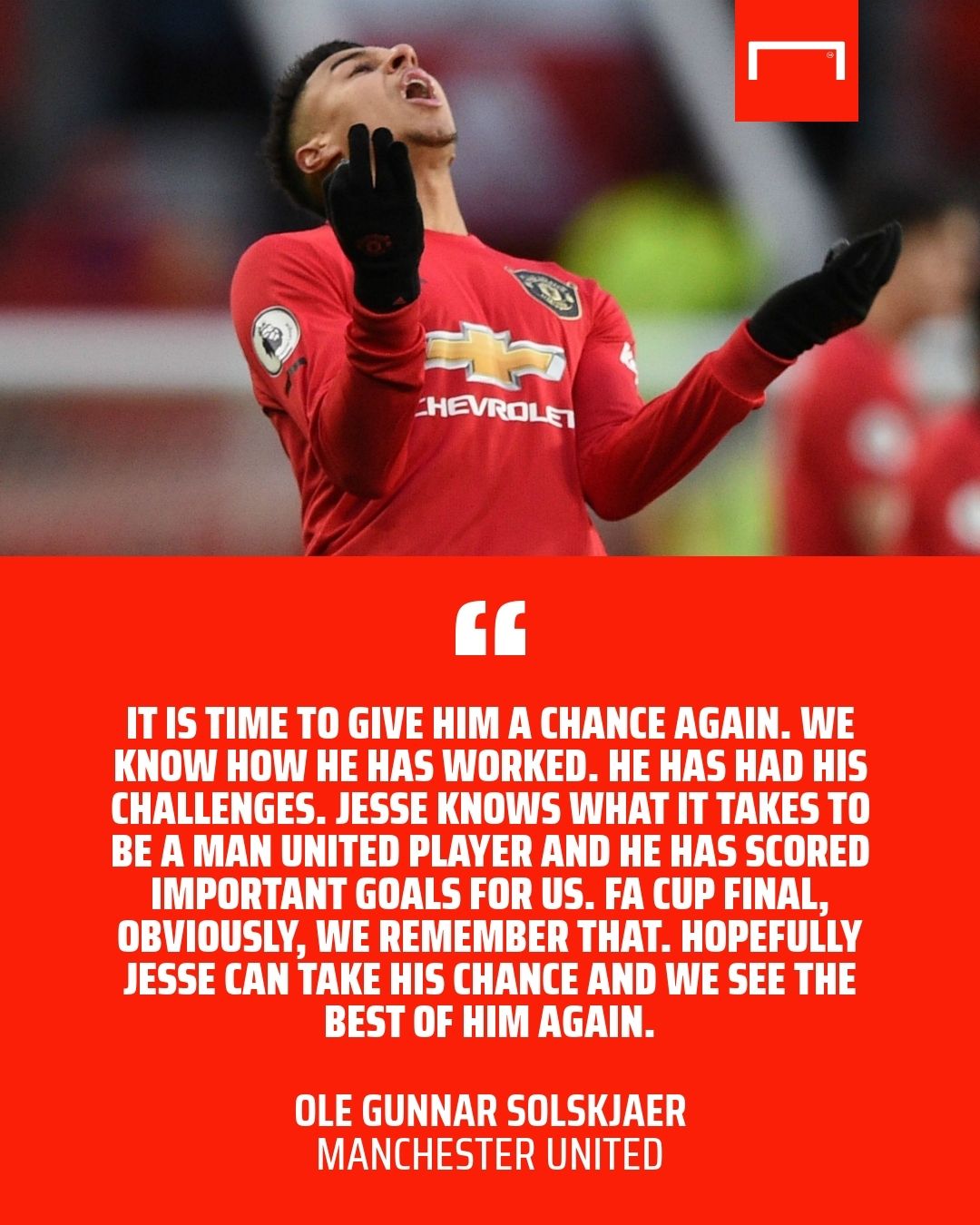 Jesse Lingard Ole Gunnar Solskjaer Manchester United GFX