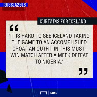 Iceland Croatia graphic