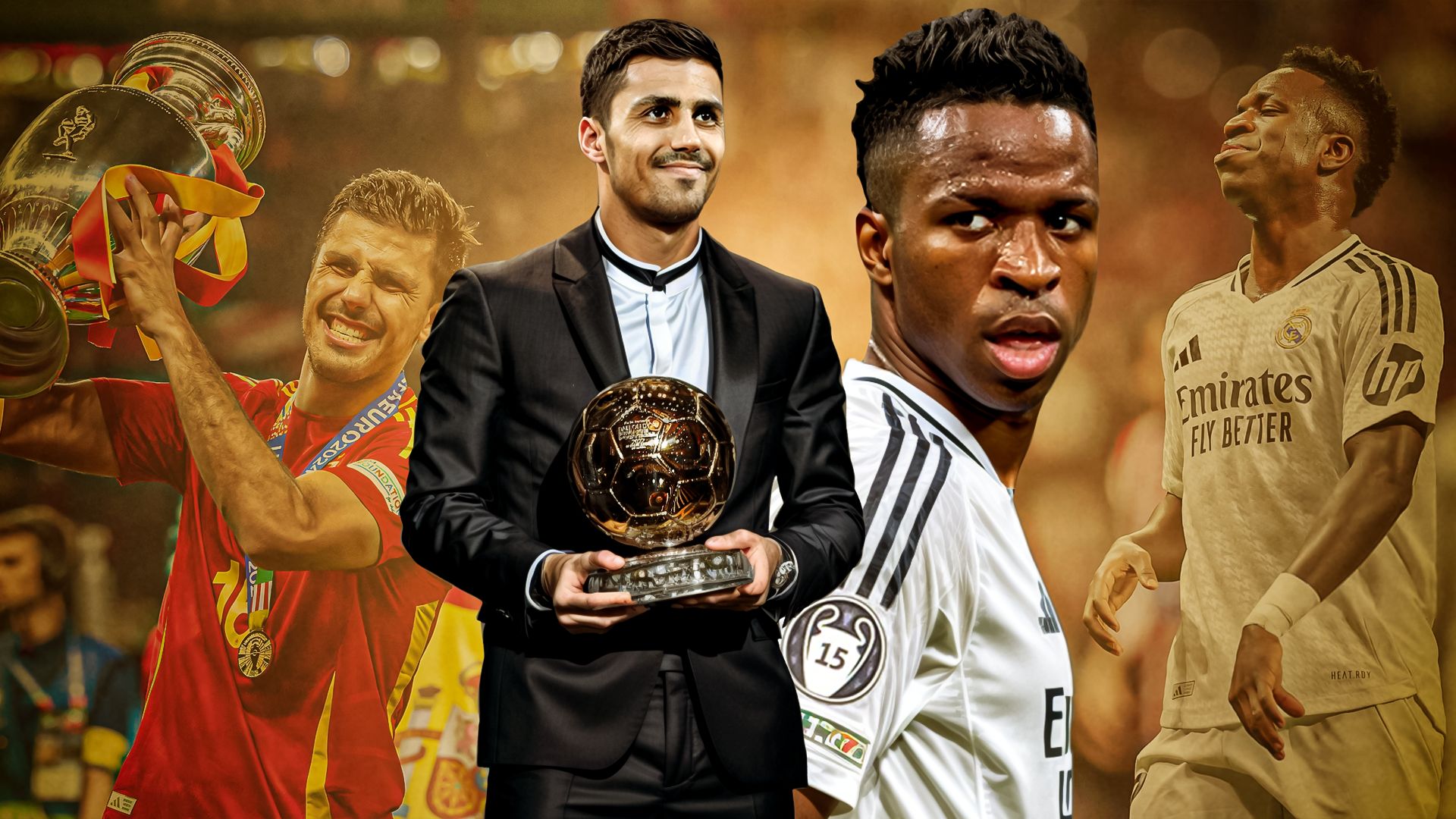 Rodri Vinicius Junior Pallone d'Oro 2024 GFX