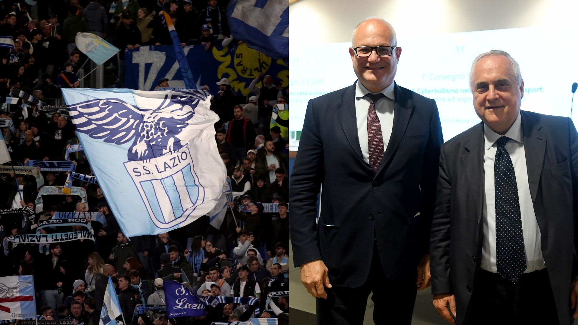 Lazio fans Lotito