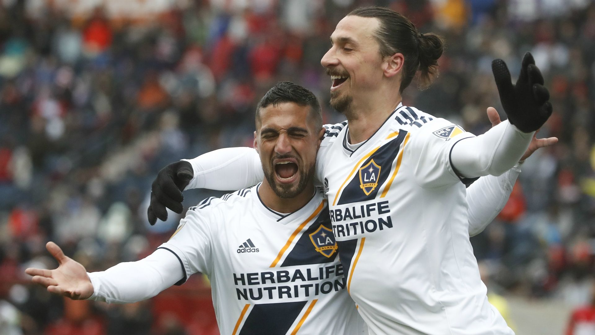 Zlatan Ibrahimovic Sebastian Lletget LA Galaxy