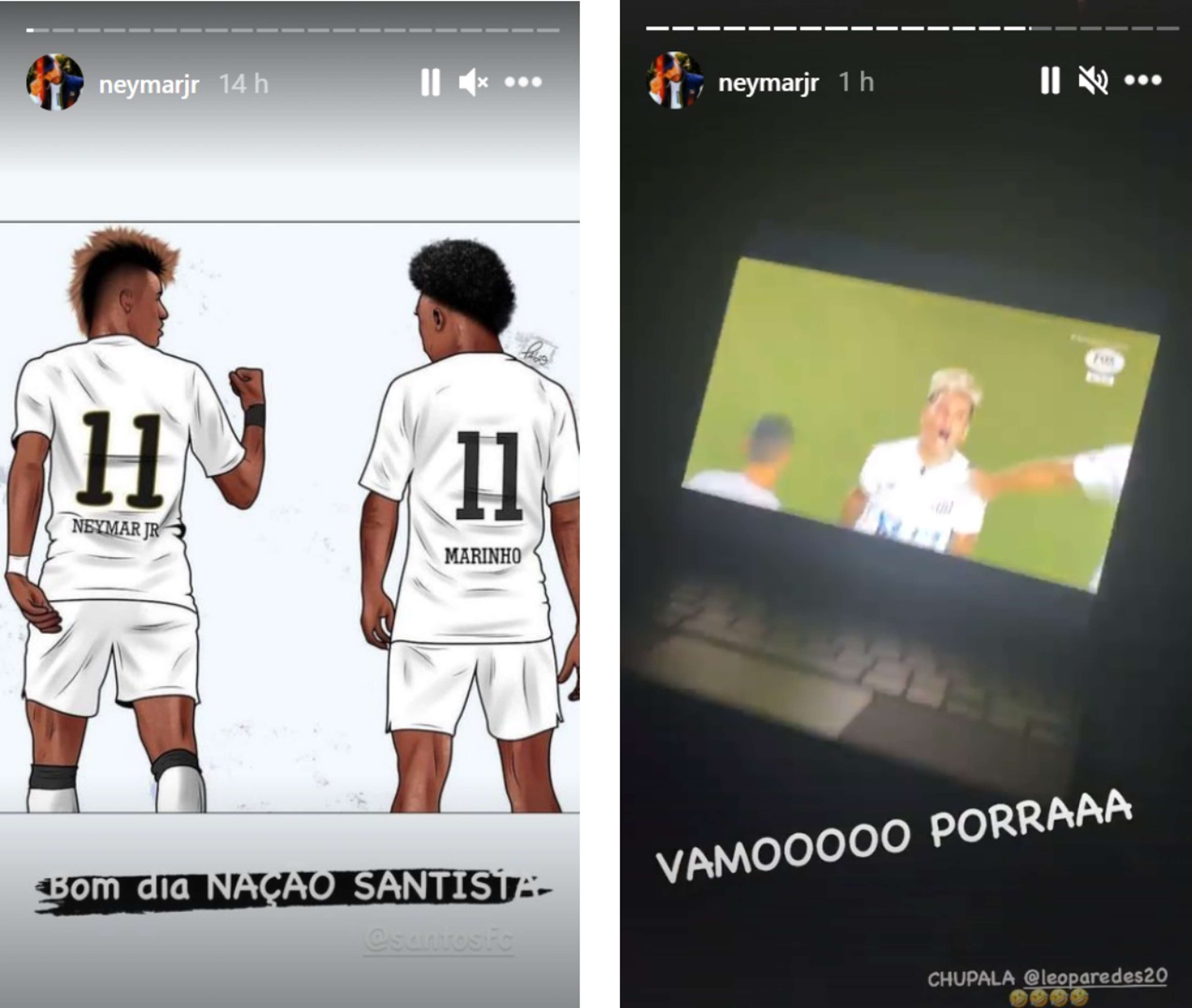 Neymar Santos Boca Libertadores Instagram 13 01 2021