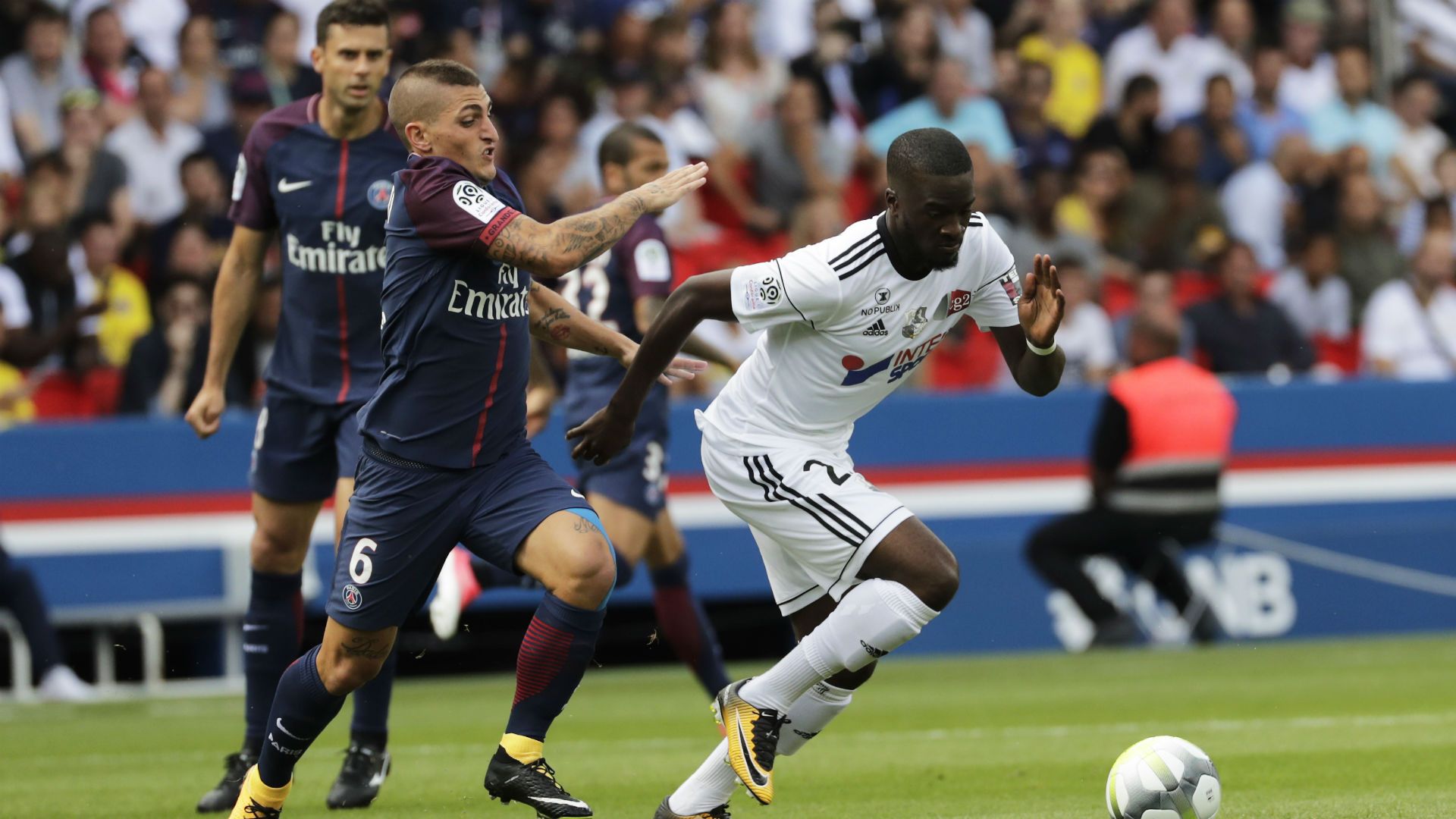 Marco Verratti Tanguy Ndombele PSG Amiens Ligue 1 05082017