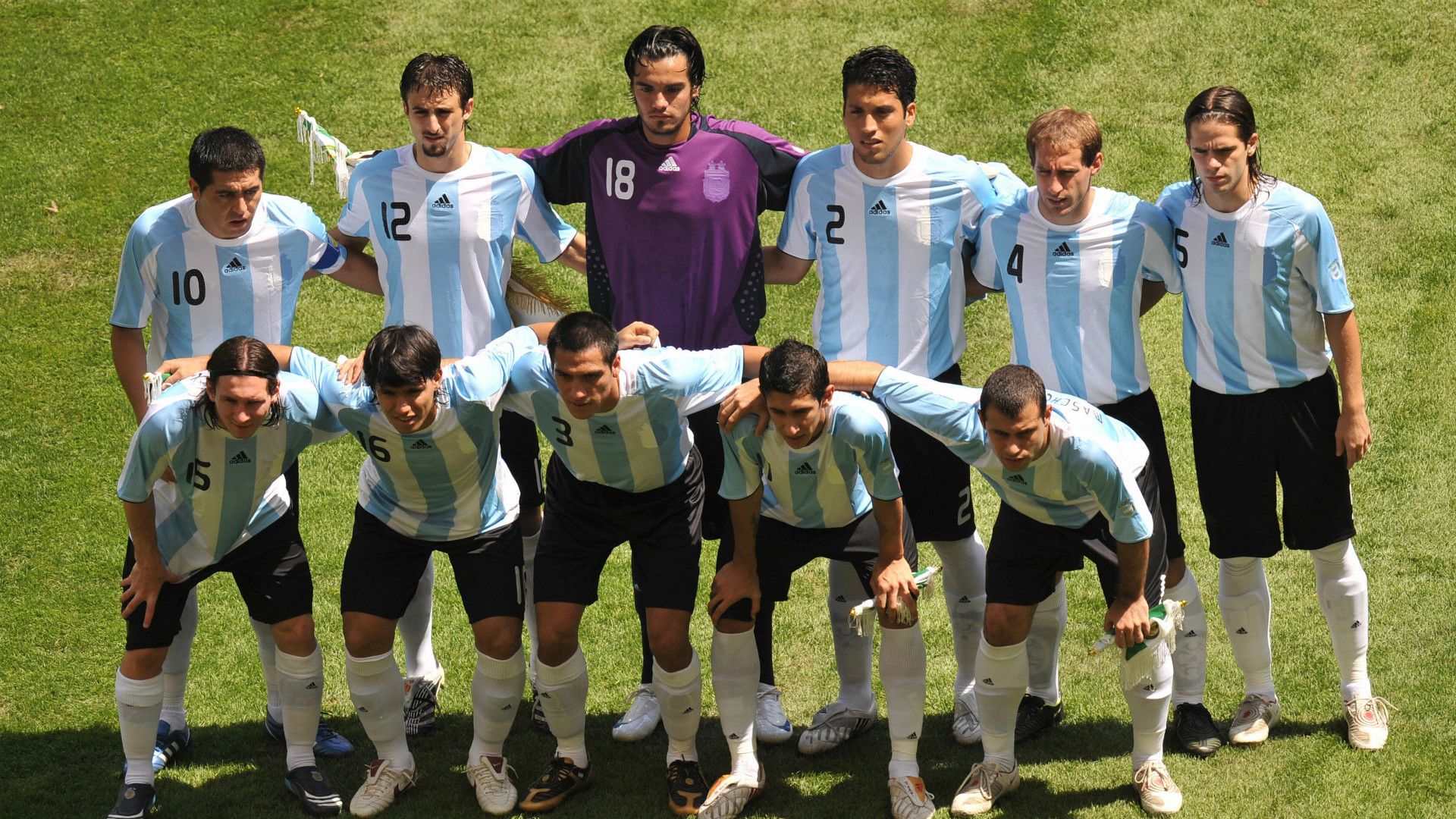 Lionel Messi Juan Roman Riquelme Argentina
