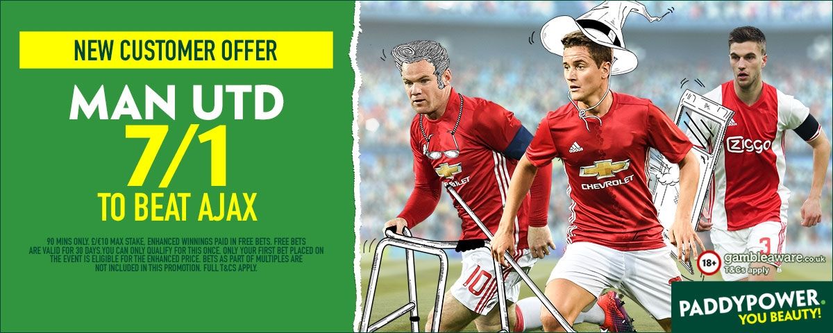 GFX Ajax Manchester United enhanced betting