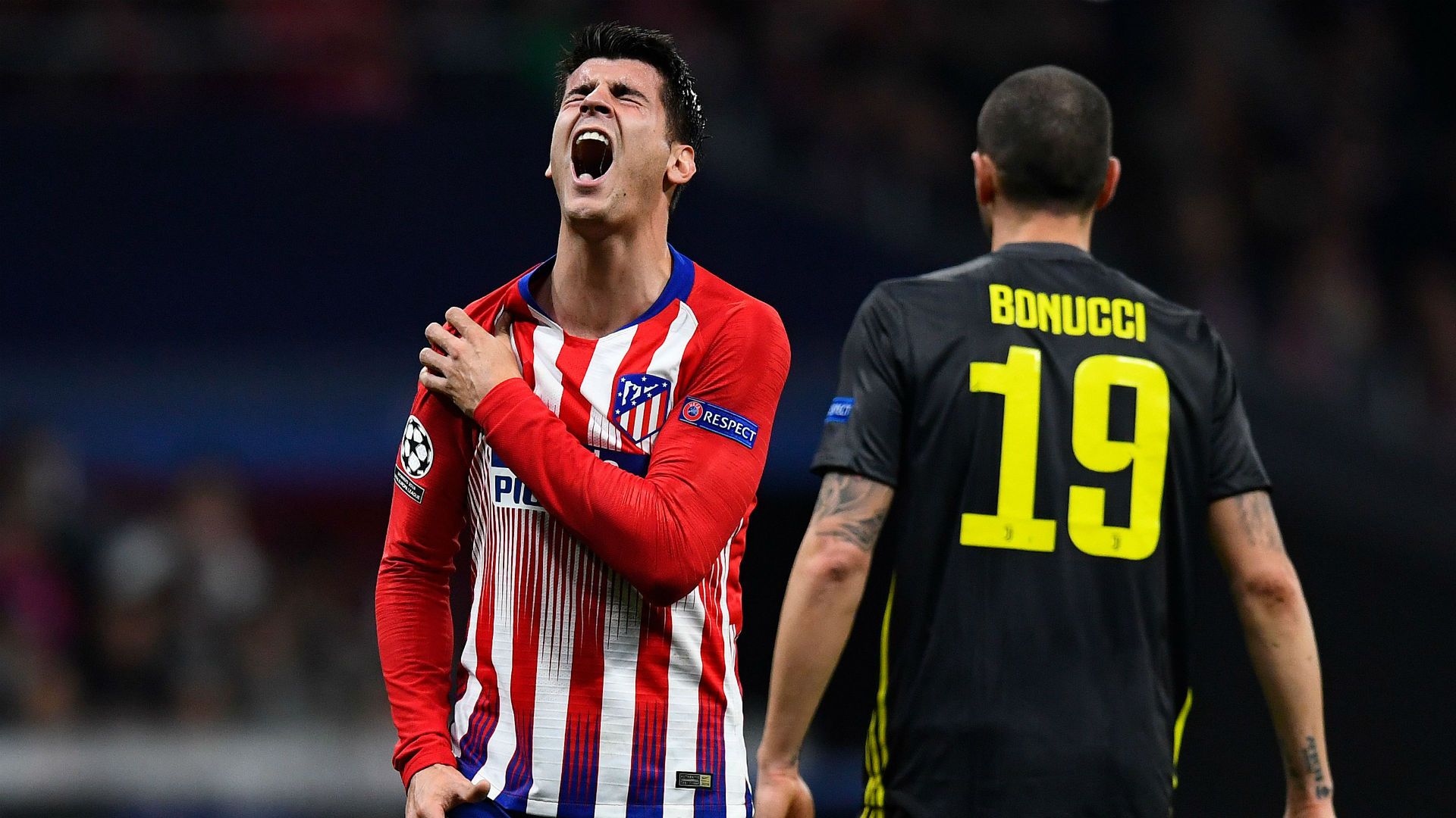 Alvaro Morata Leonardo Bonucci Atletico Madrid Juventus Champions League 20022019