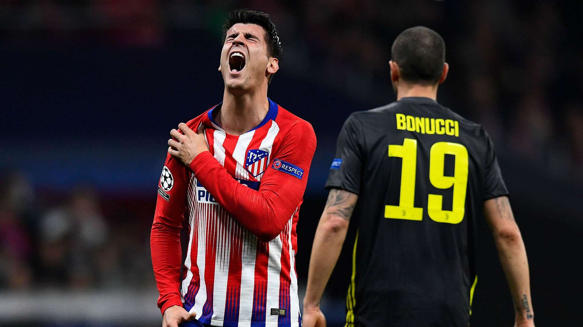 Alvaro Morata Leonardo Bonucci Atletico Madrid Juventus Champions League 20022019