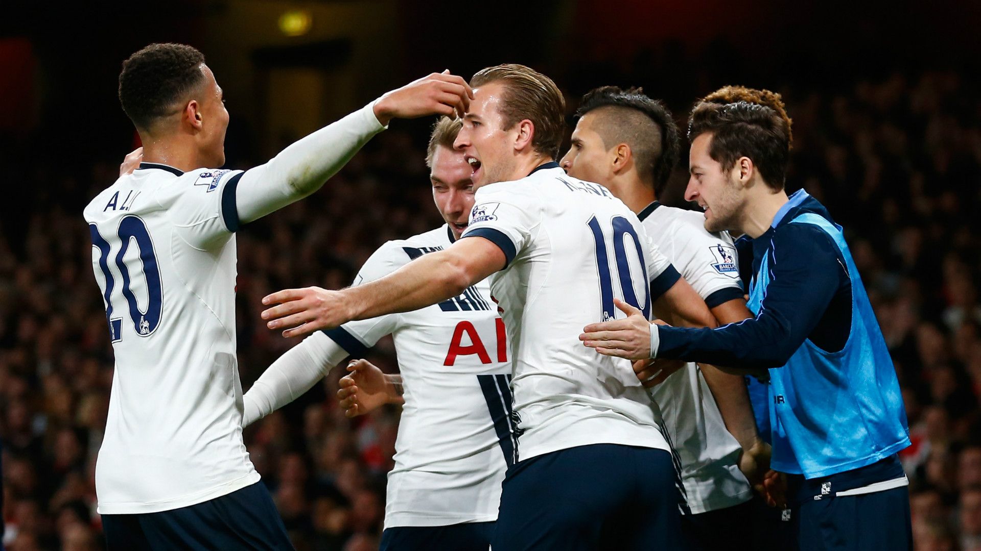 Harry Kane Dele Alli Erik Lamela Ryan Mason Christian Eriksen Arsenal Tottenham 08112015