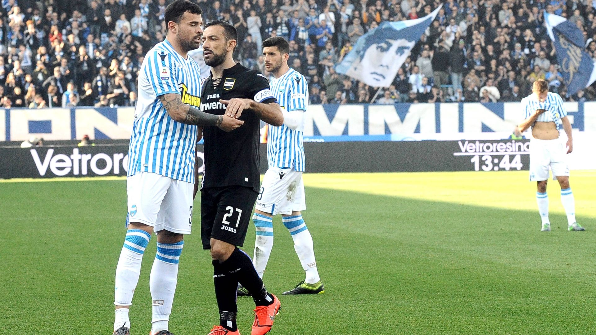 Andrea Petagna Fabio Quagliarella SPAL Sampdoria Serie A