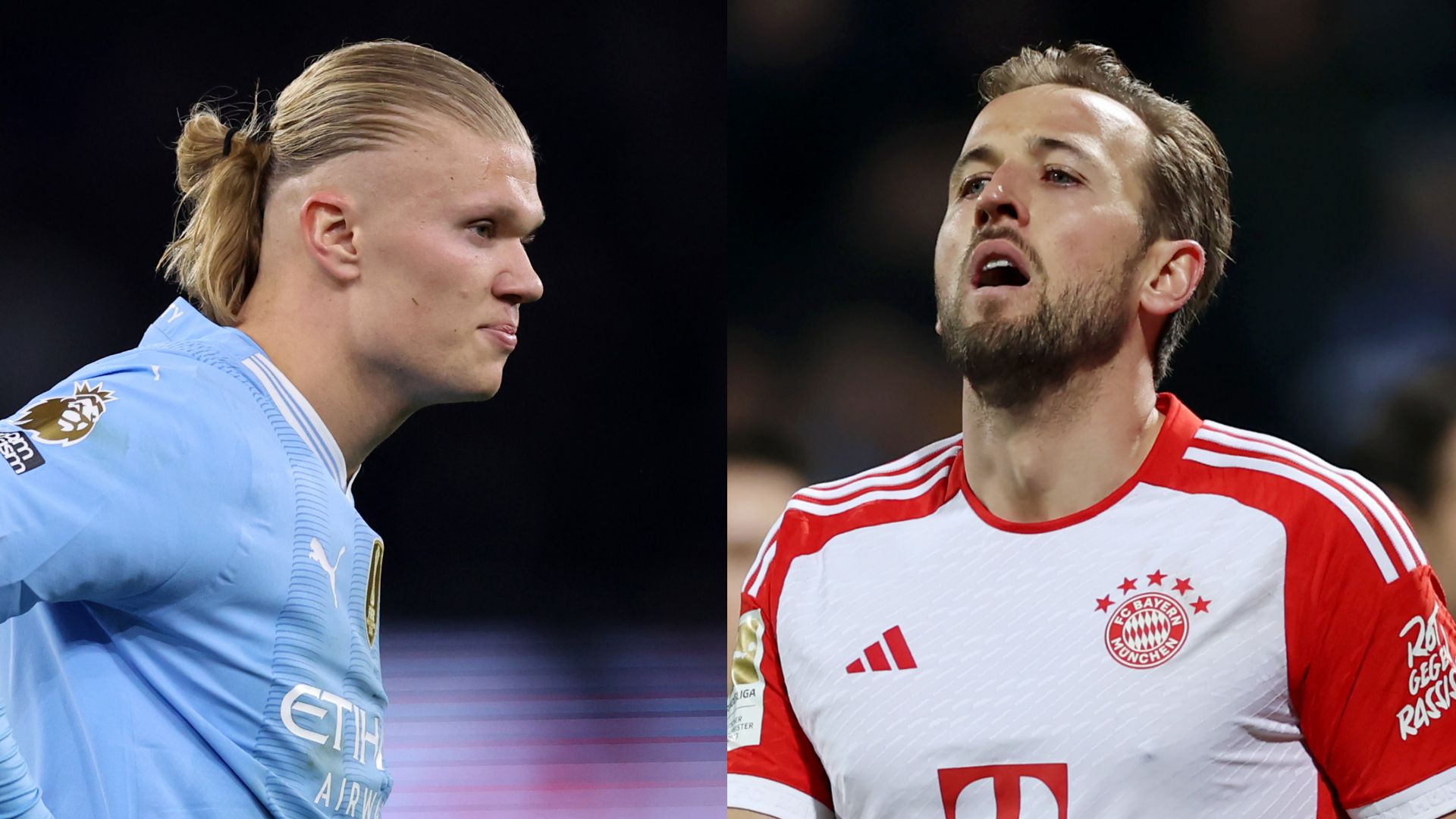 GFX Erling Haaland Harry Kane 