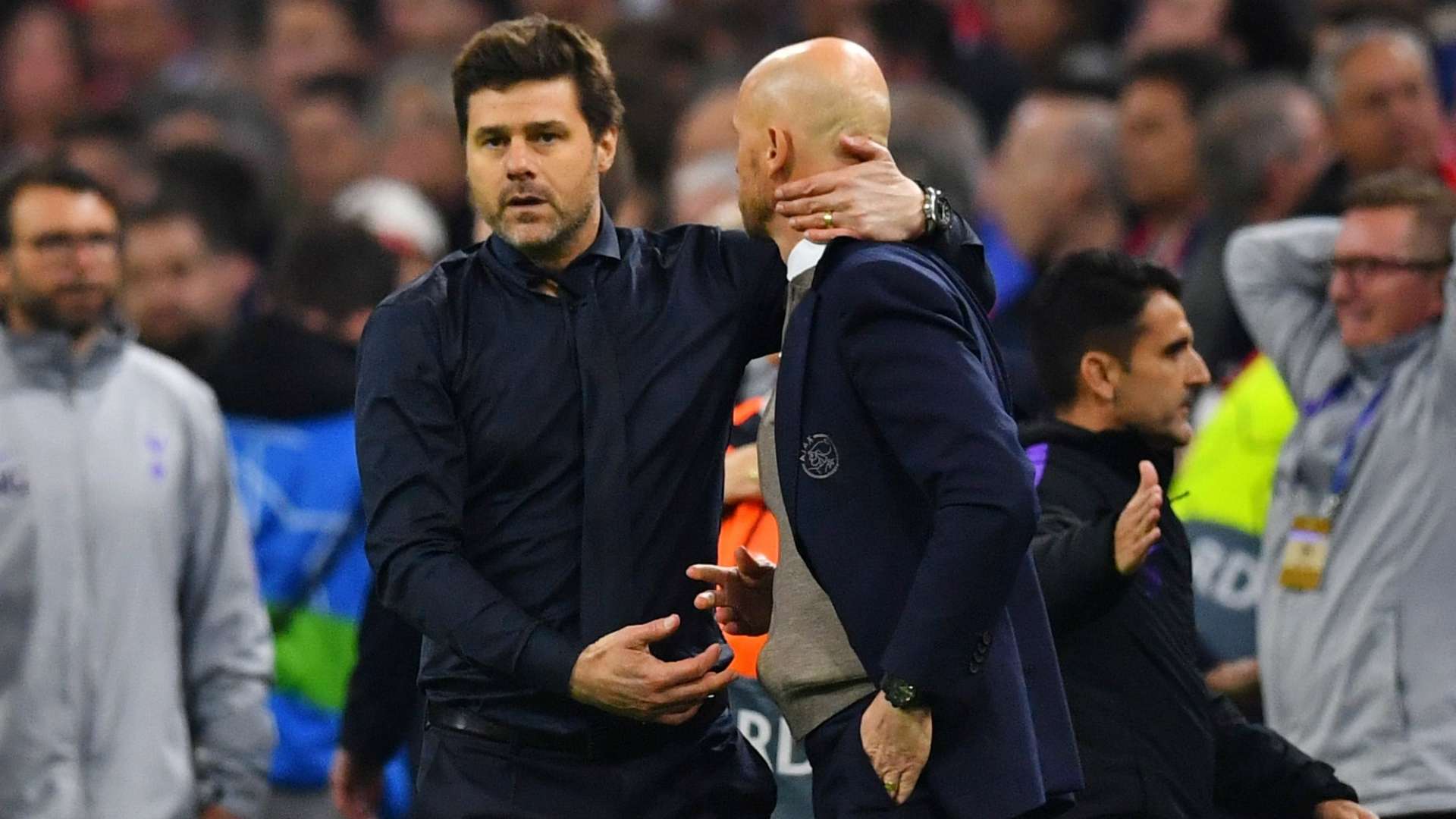 Mauricio Pochettino Erik ten Hag Ajax - Tottenham Hotspur 05082019