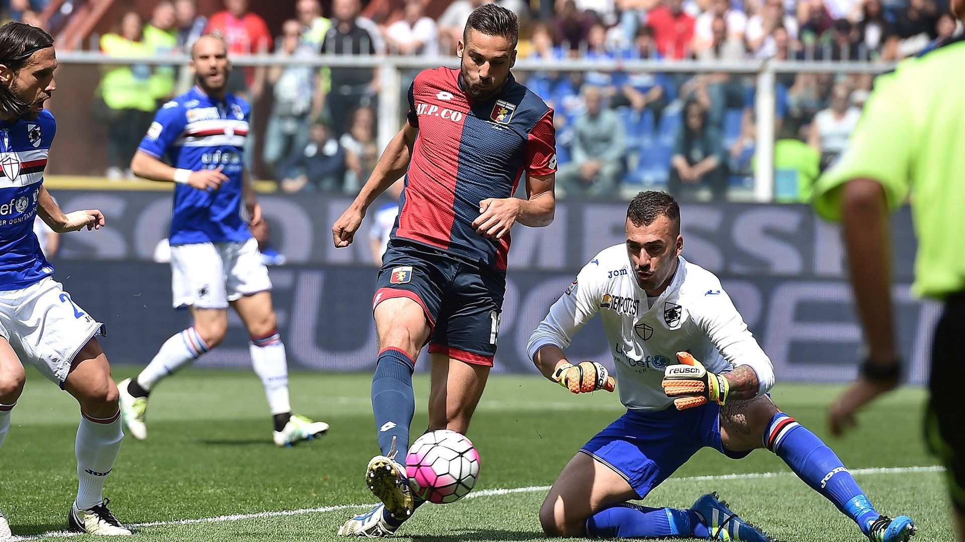 Leonardo Pavoletti Sampdoria Genoa Serie A