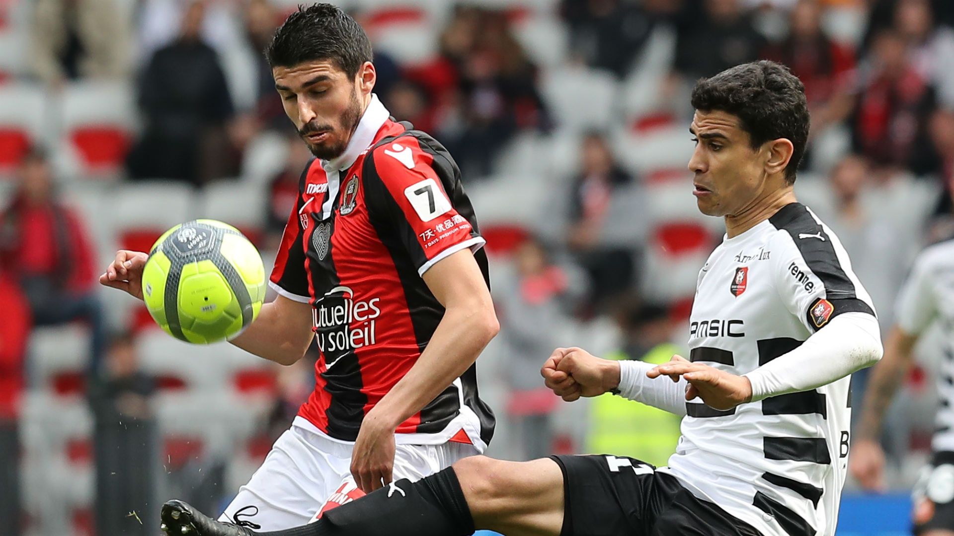 Pierre Lees Melou Benjamin Andre Nice Rennes Ligue 1 08042018