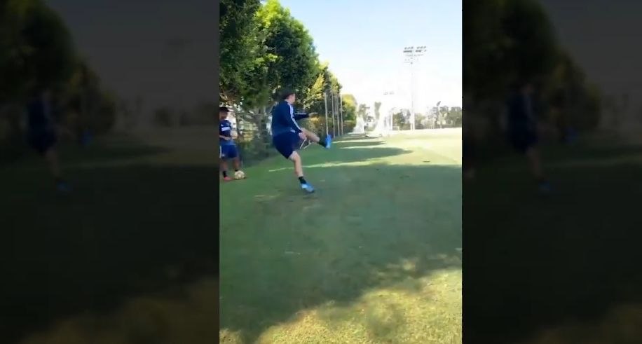 Zlatan Ibrahimovic training