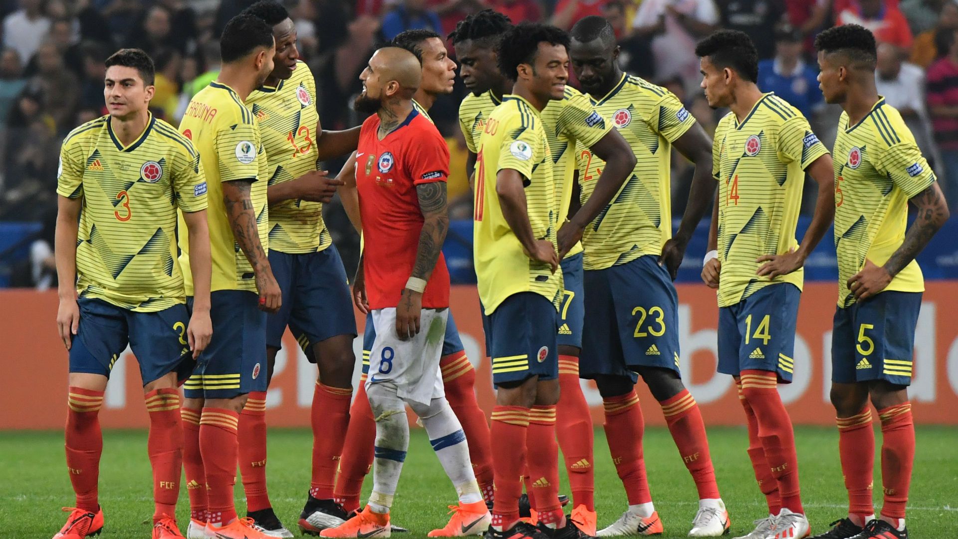 Colombia pierde ante  Chile Copa América 2019