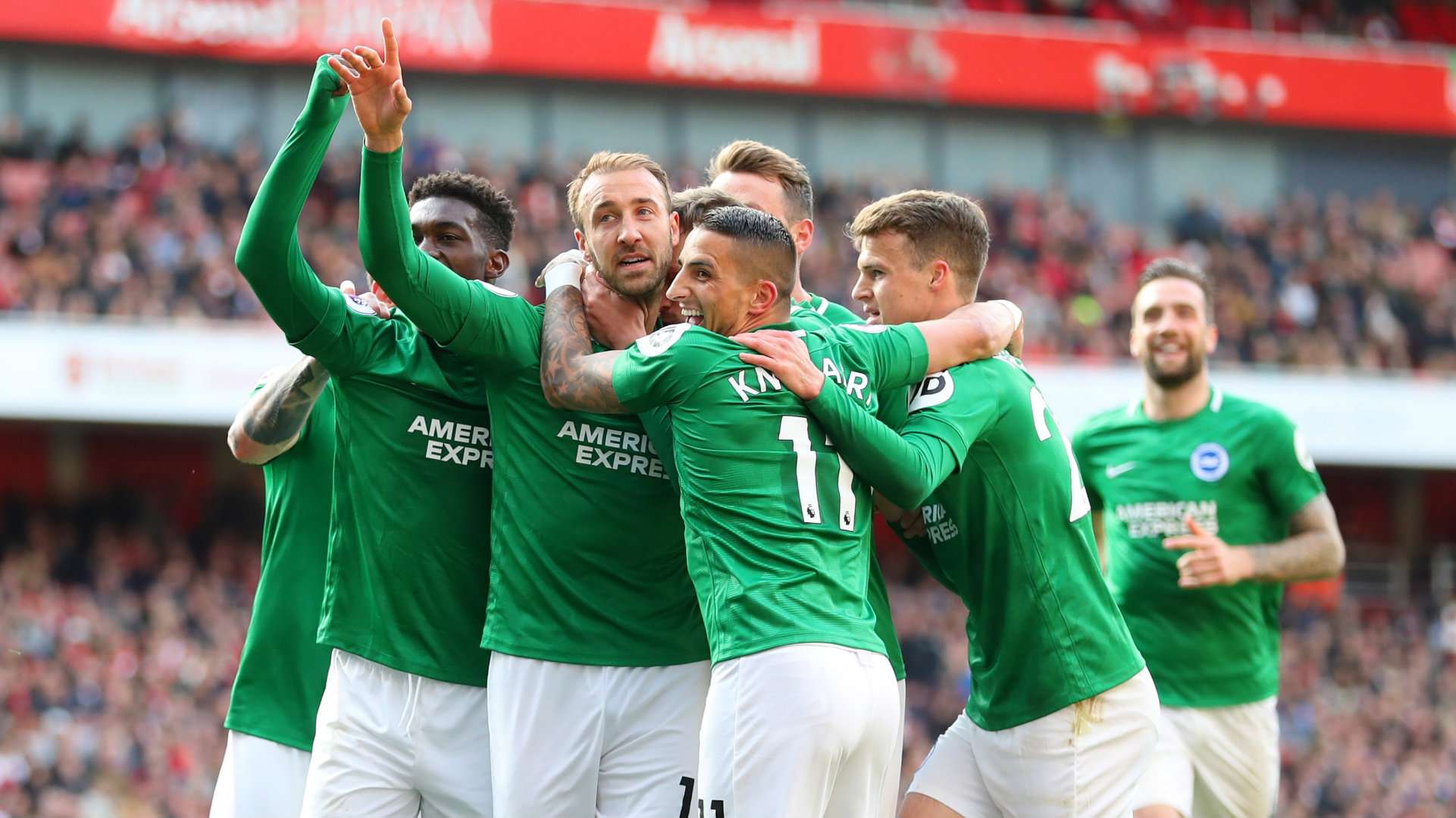 Glenn Murray Arsenal vs Brighton Premier League 2018-19