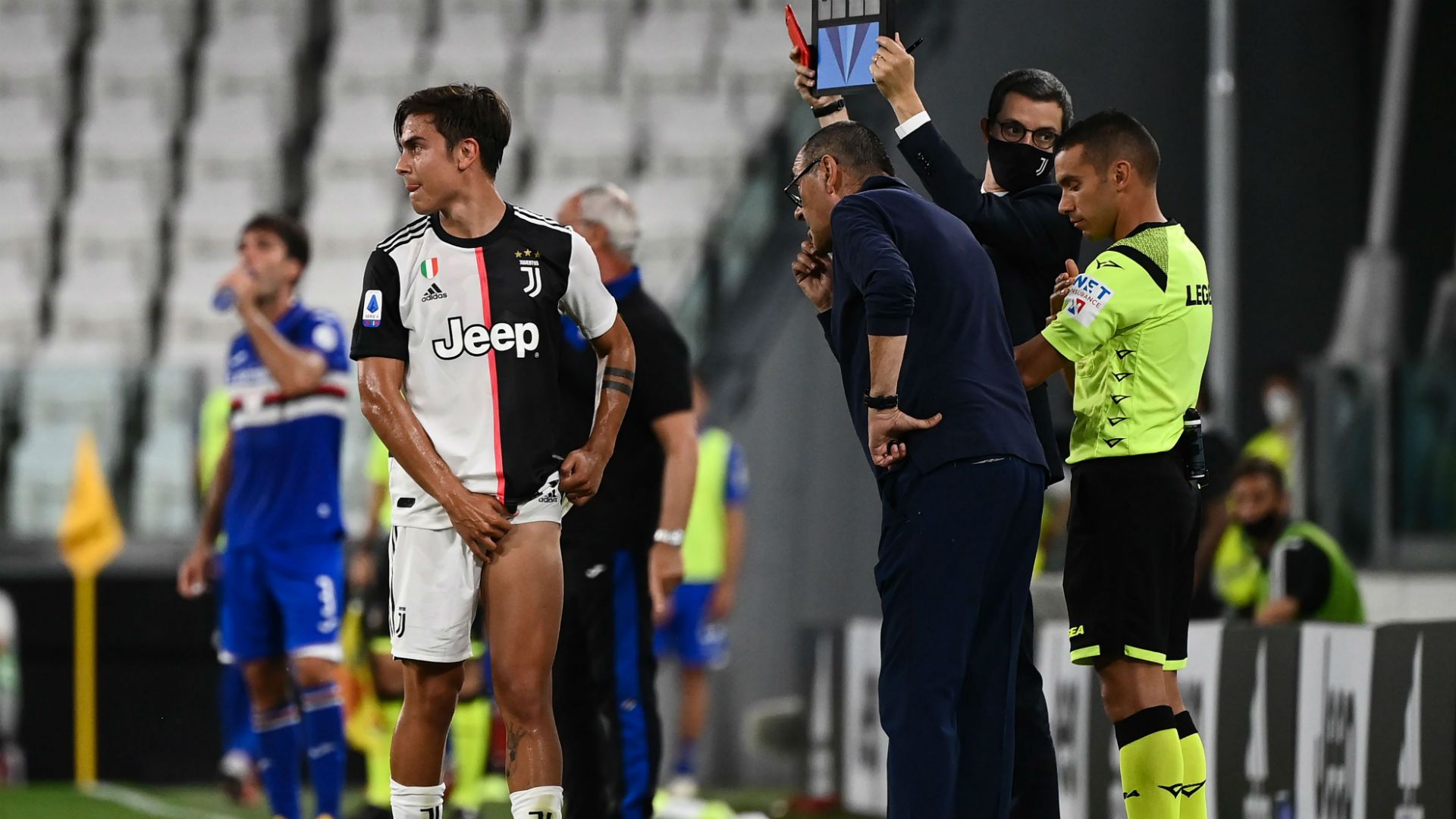 Paulo Dybala injured Juventus Sampdoria