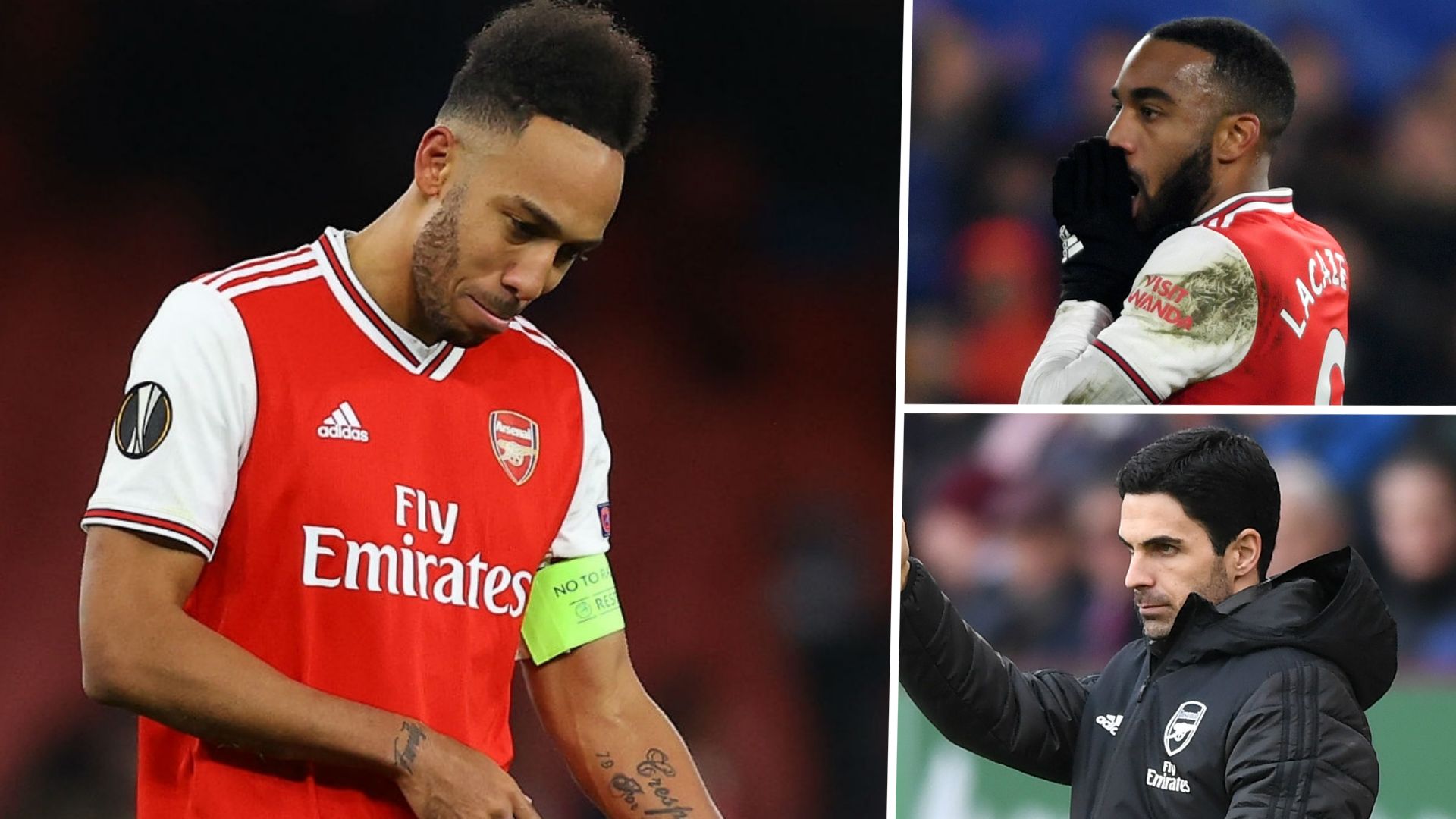 Aubameyang Lacazette Arteta Arsenal GFX