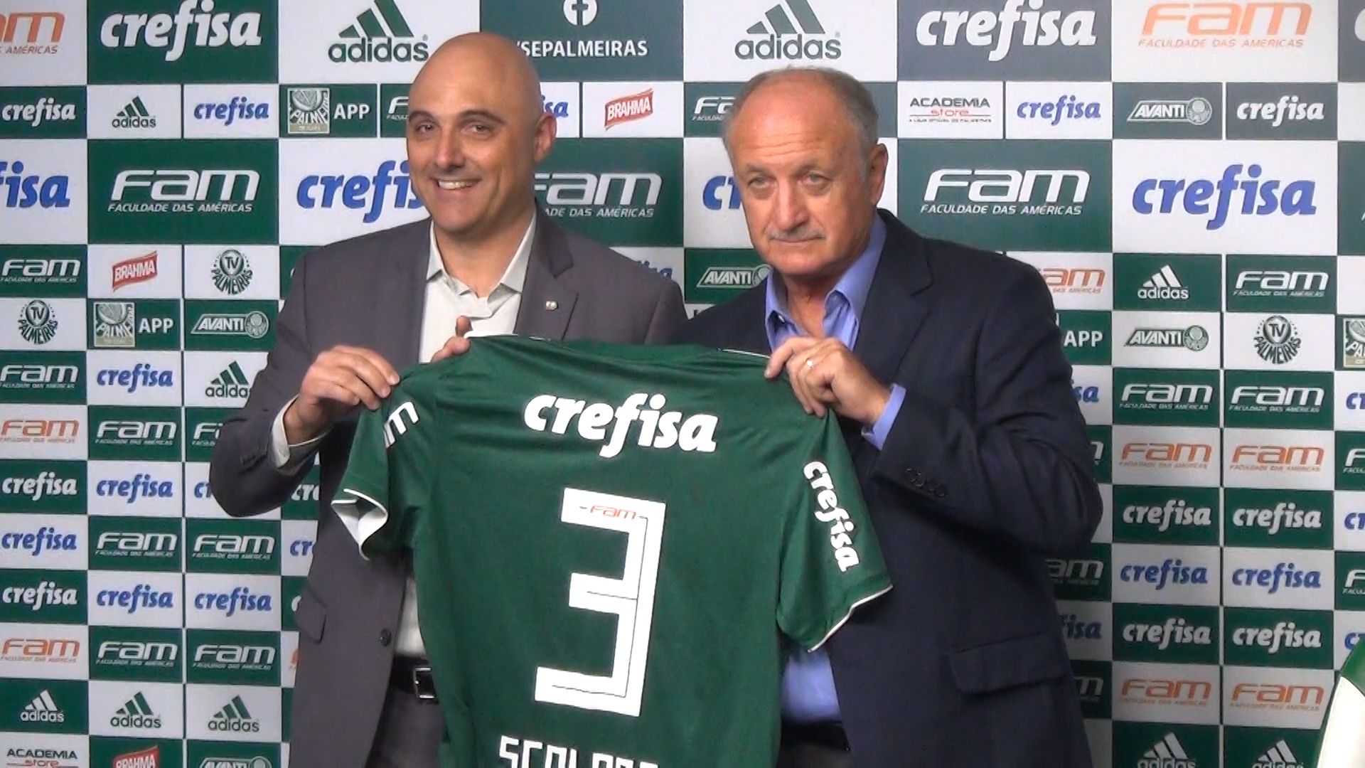 Felipão chega ao Palmeiras