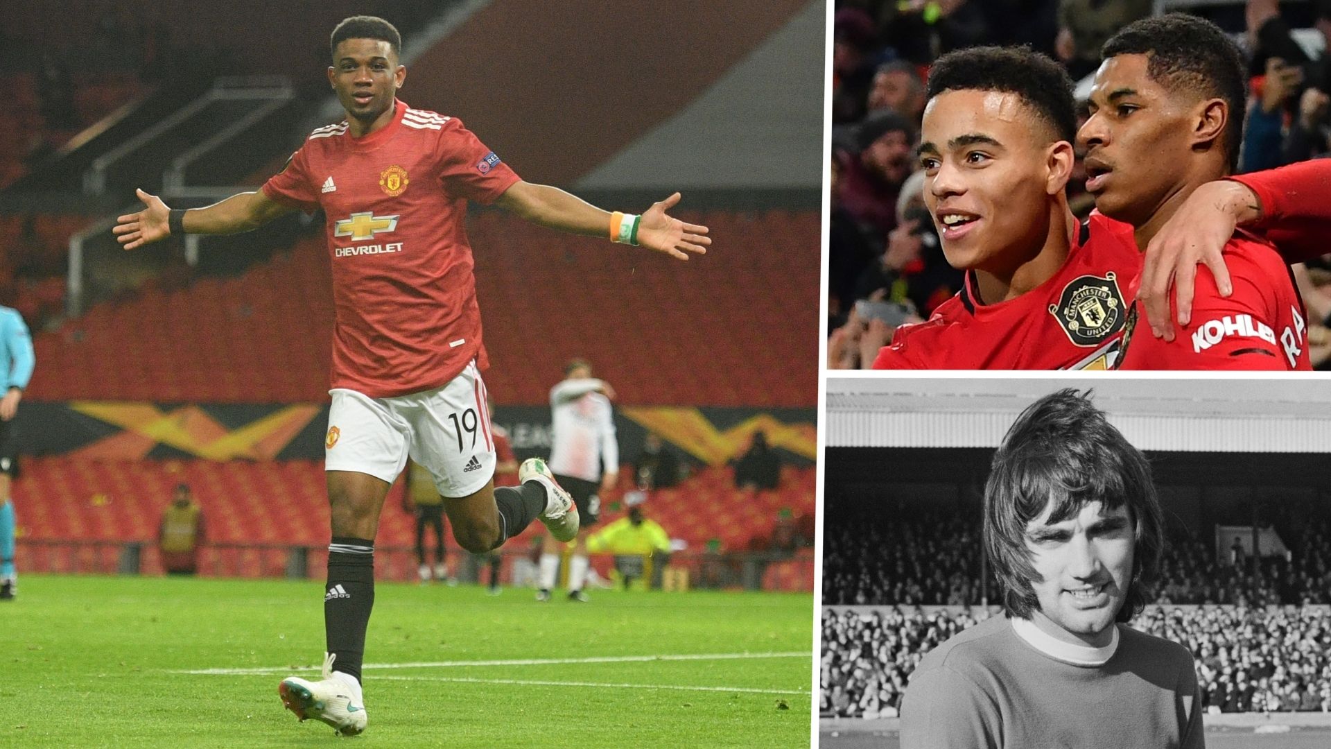 Amad Diallo Marcus Rashford Mason Greenwood George Best Manchester United